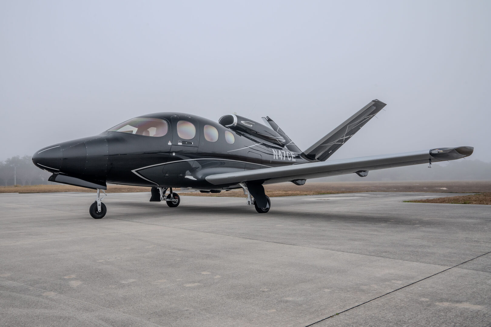 Birdi Air Vision Jet parked on the ramp