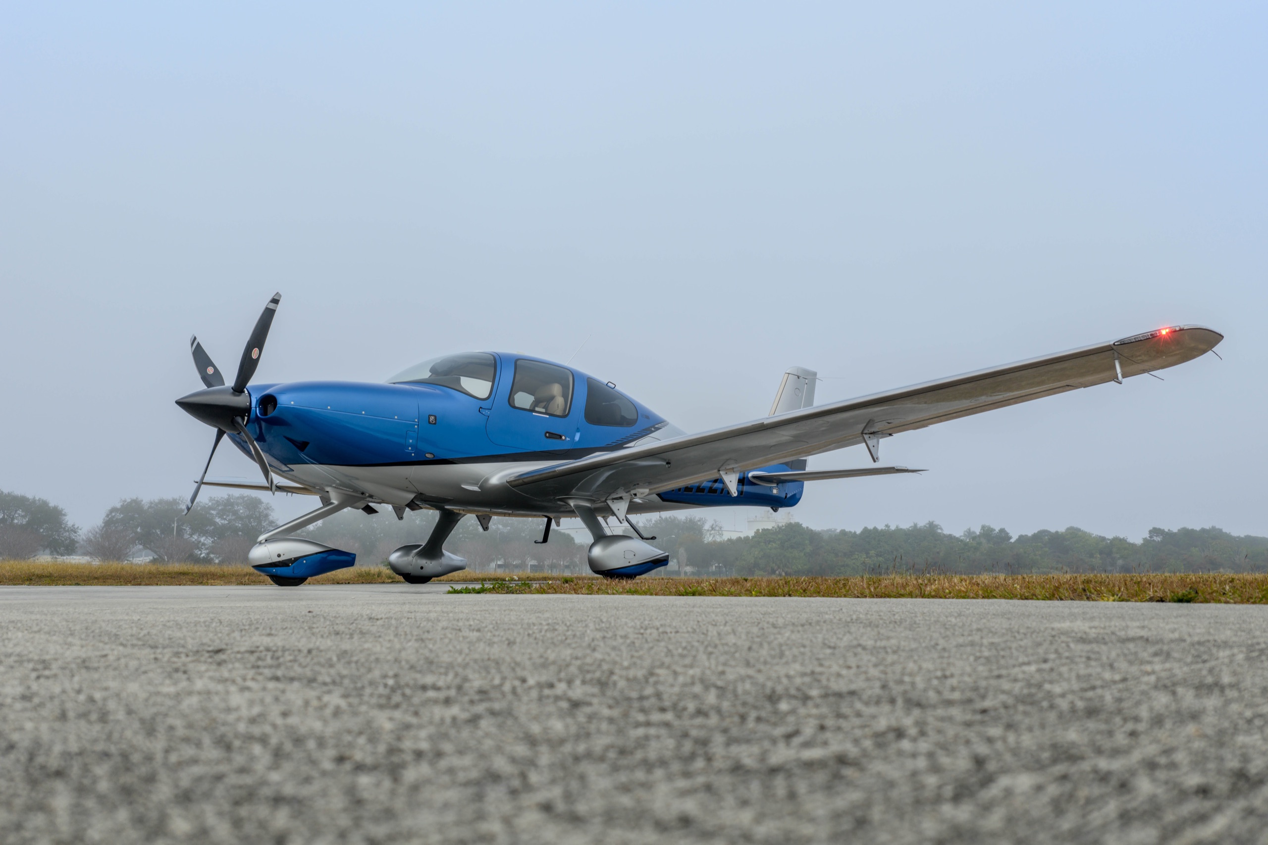 Blue Birdi Air aircraft on the runway