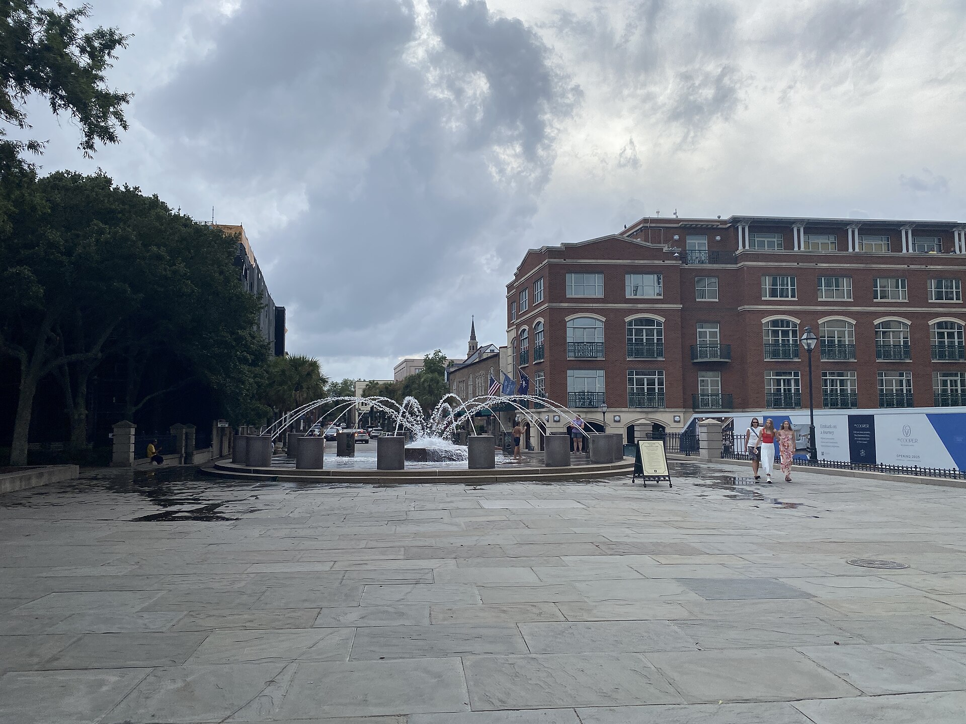 Waterfront Park fountain in historic Charleston